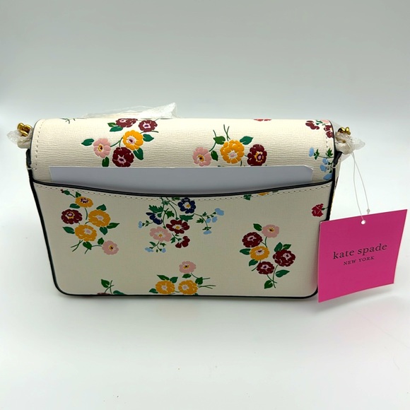 Kate Spade Morgan Bouquet Toss Embossed Flap Chain Bag - Picture 10 of 12